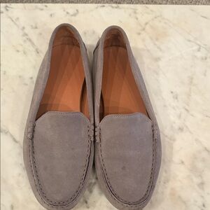 Gray Suede Women’s Loafers